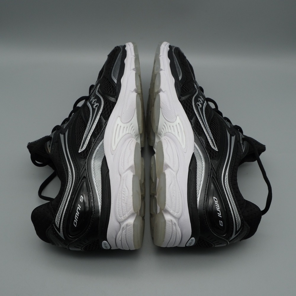 Saucony OG ProGrid Omni 9 Black Silver Athletic Runner Mens 11 S70900-2 - Picture 4 of 12